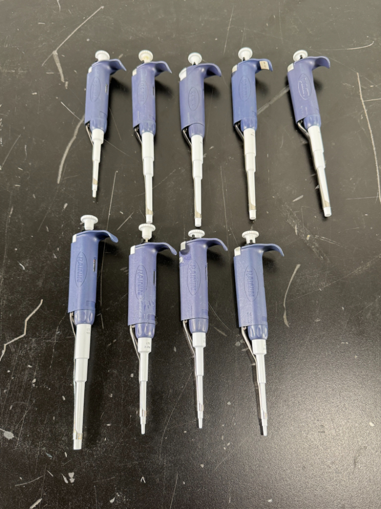 Image of Rainin Pipet Lite Single Channel Pipettes - Quantity 9